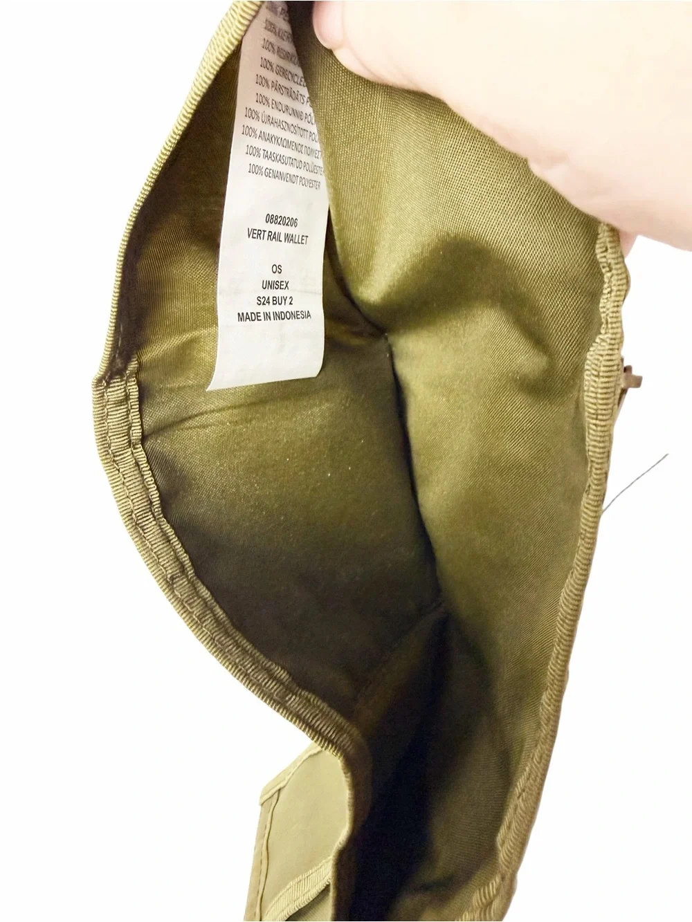 Dakine Camo Unisex Vert Rail Tri-Fold Wallet RFID